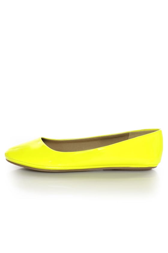 bright yellow flats