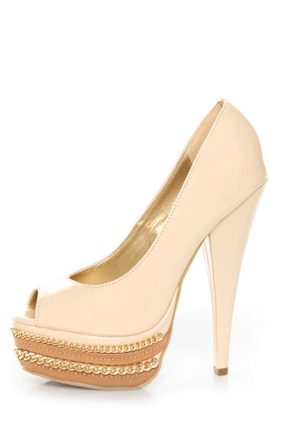 blush platform pumps