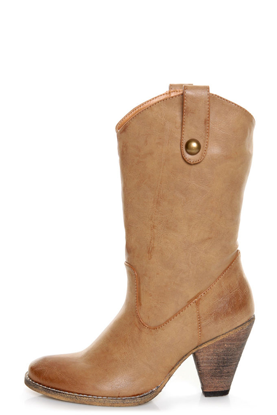 Very Volatile Telluride Camel Burnished Cowboy Boots