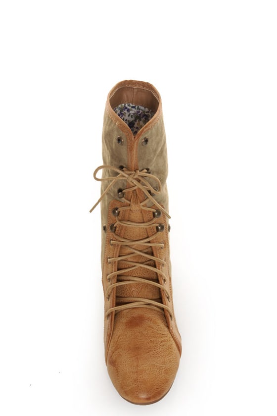 sweeney canvas lace up boot