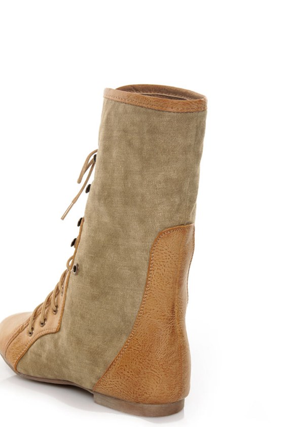 sweeney canvas lace up boot