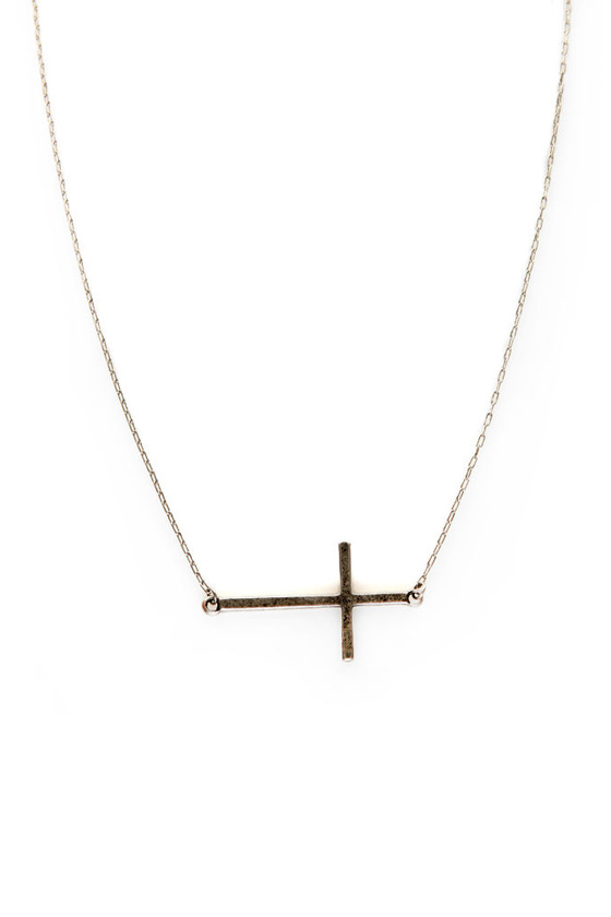 Nimble Symbol Cross Necklace