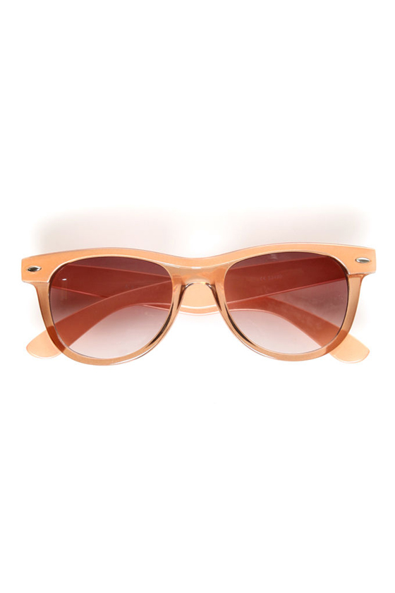 Say What Peach Sunglasses