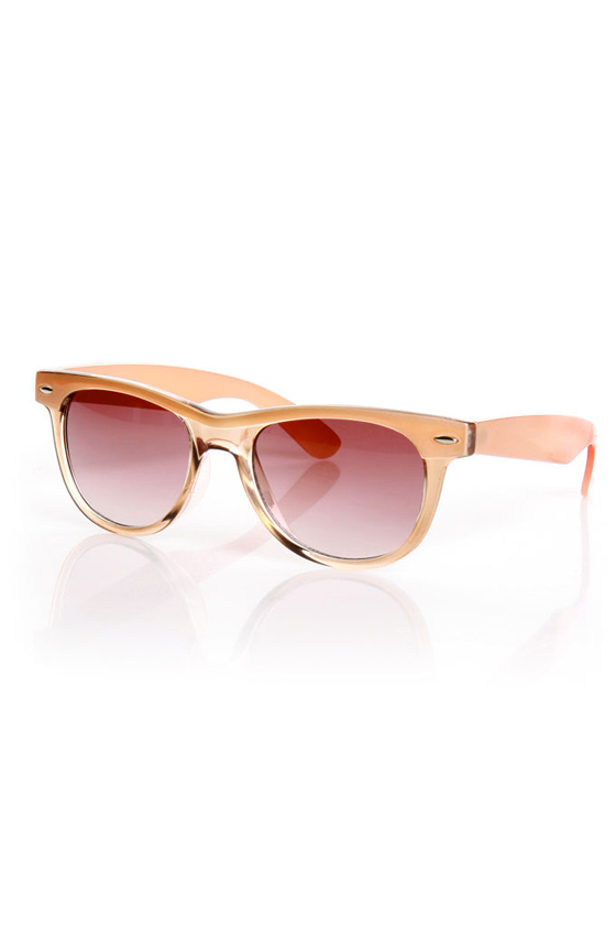 Say What Peach Sunglasses