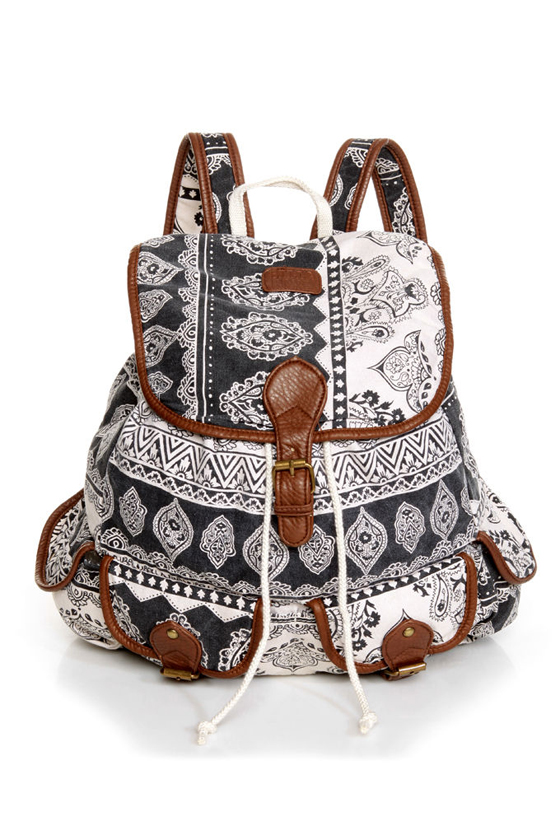 Billabong Drift Away Paisley Print Backpack