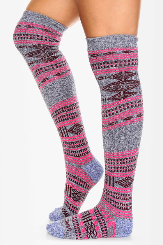 Billabong Stand Socks - Tribal Socks - Warm Socks - $14.00 - Lulus