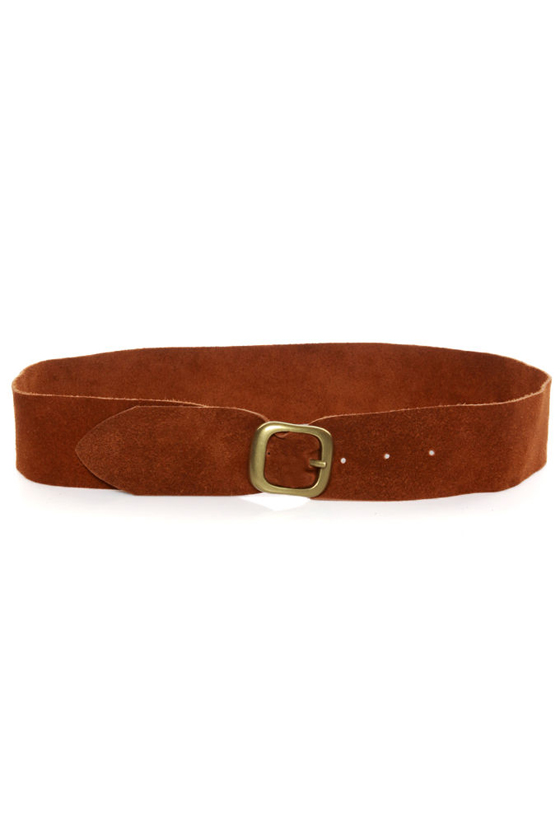 Annie Oakley Brown Leather Belt