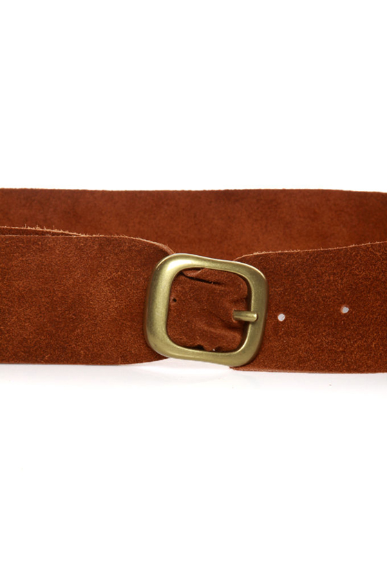 Annie Oakley Brown Leather Belt