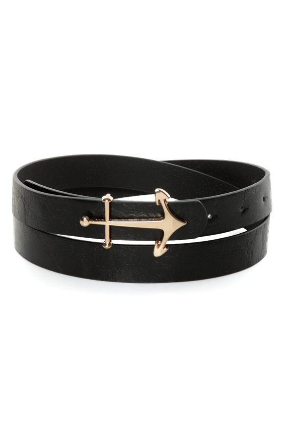 Sailor Scout Black Anchor Belt