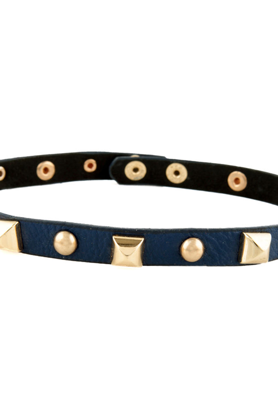Backstage Pass Studded Blue Cuff