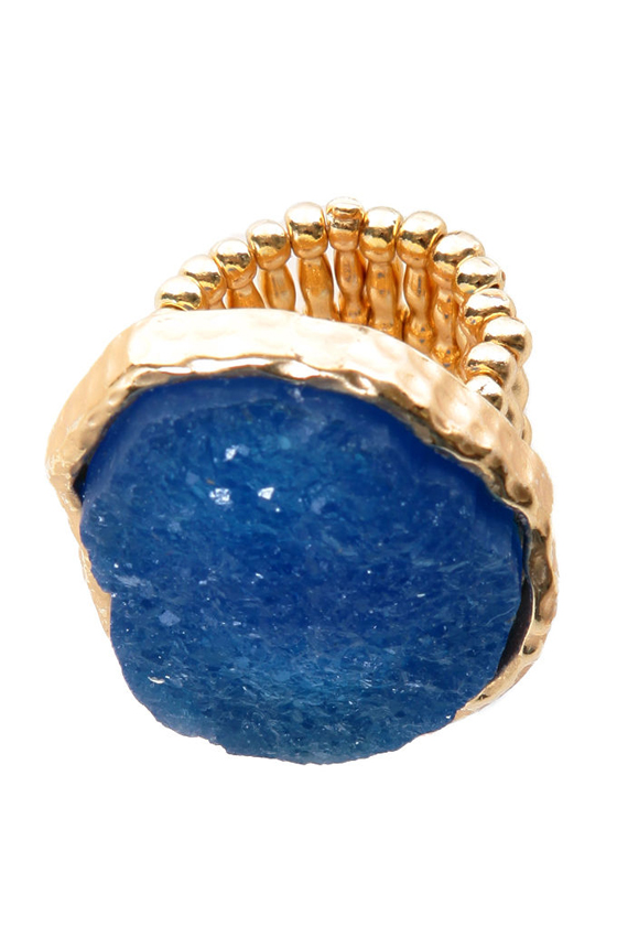Ocean Floor Blue Ring