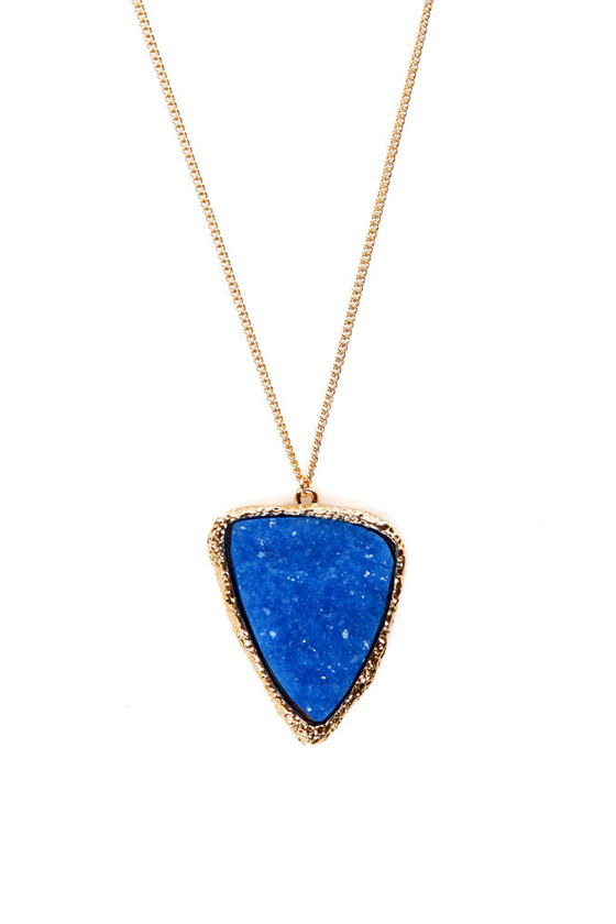 Treasure Chest Blue Necklace
