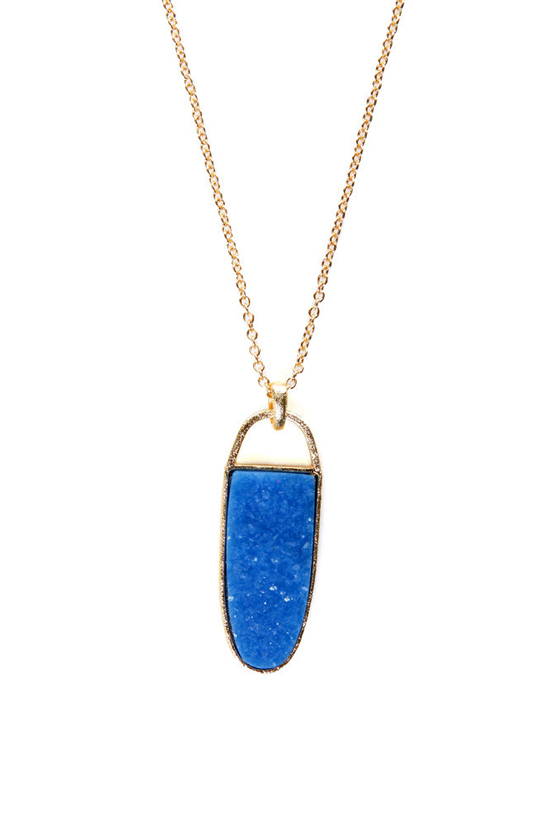 Blue Fables Gold & Blue Necklace
