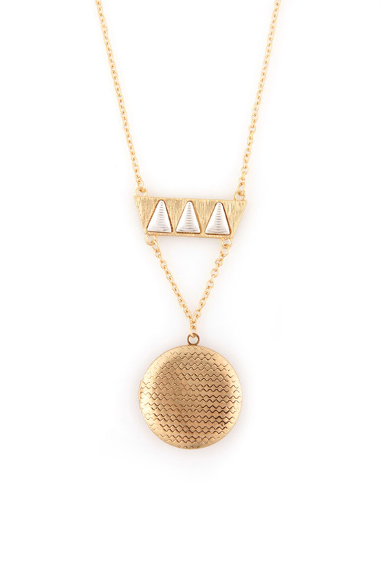 Legends of El Dorado Gold Locket Necklace
