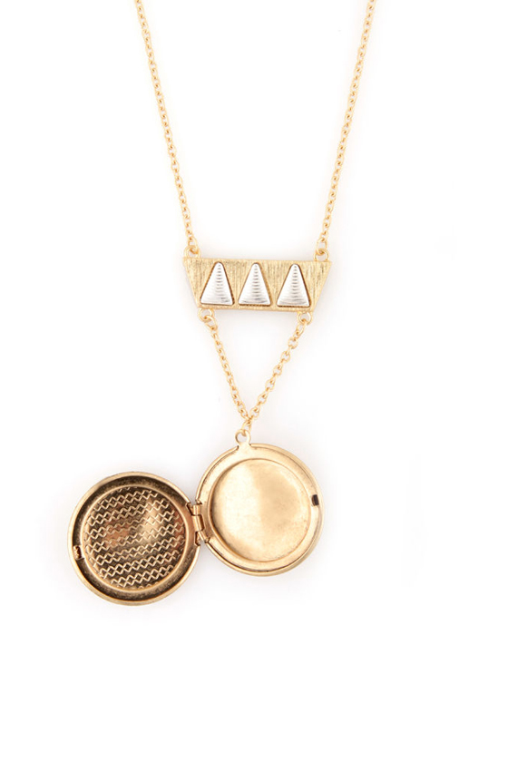 Legends of El Dorado Gold Locket Necklace