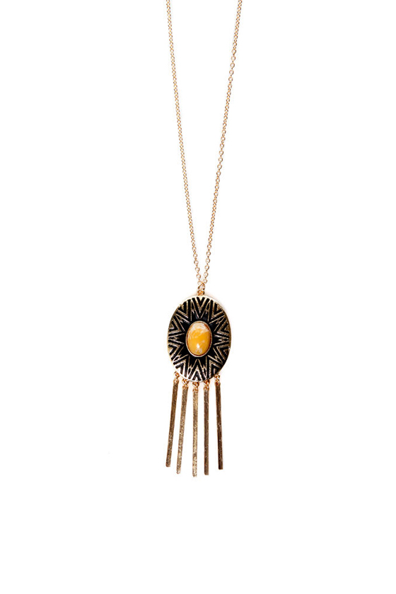 Howl at the Moon Gold Necklace