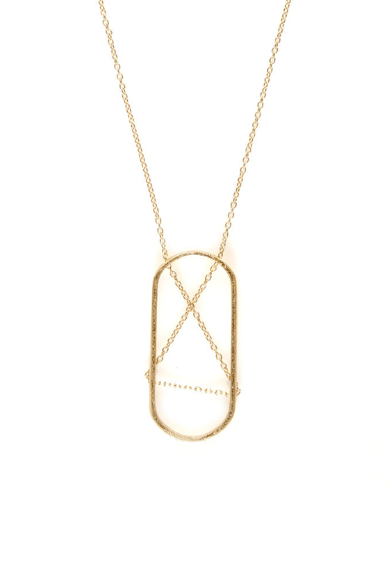 Total Ellipse of the Heart Gold Necklace