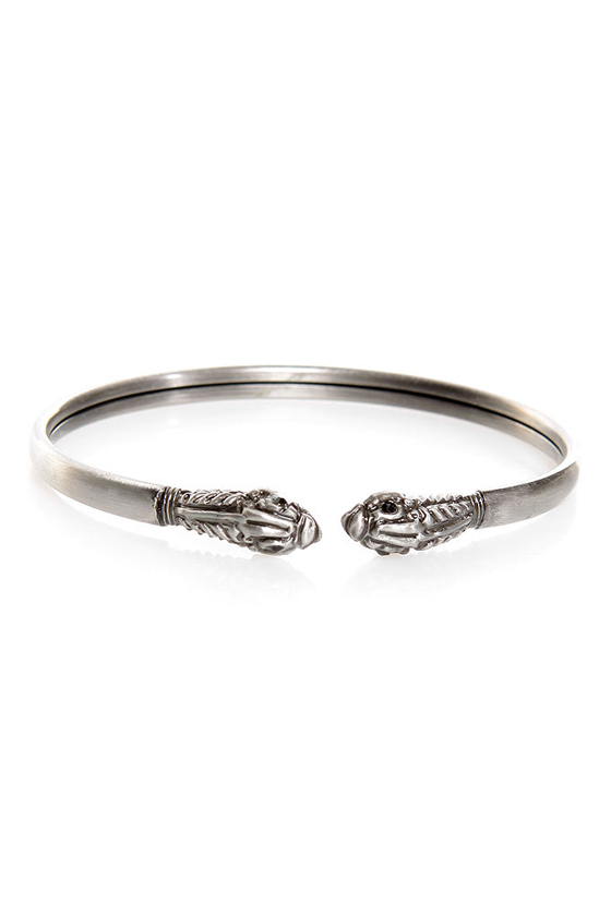 Beast Buddies Silver Clutch Bracelet