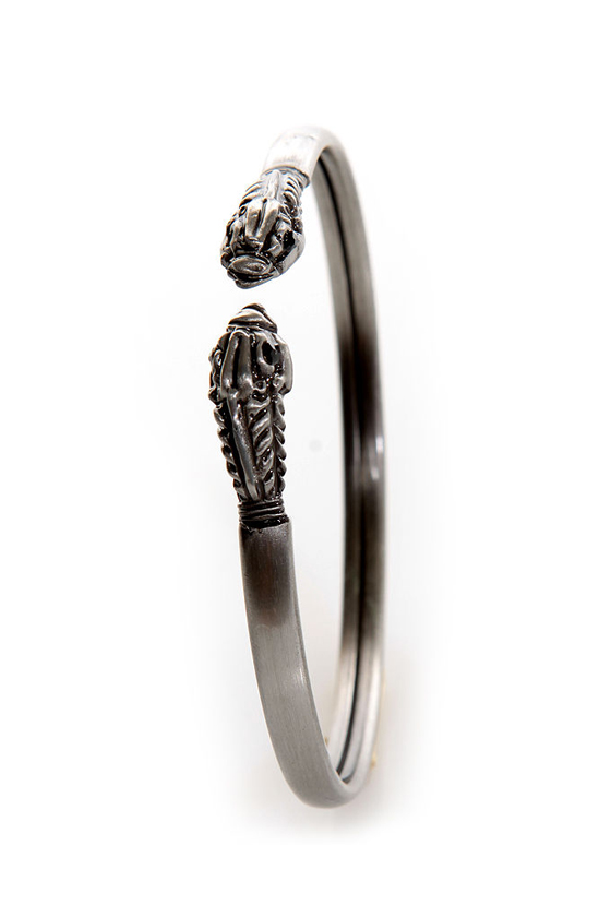 Beast Buddies Silver Clutch Bracelet