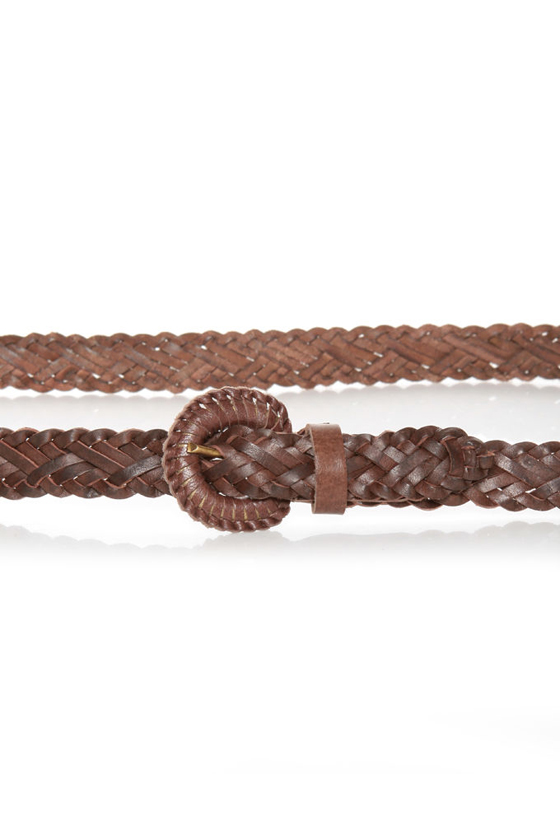 Over and Down Under Braided Brown Belt