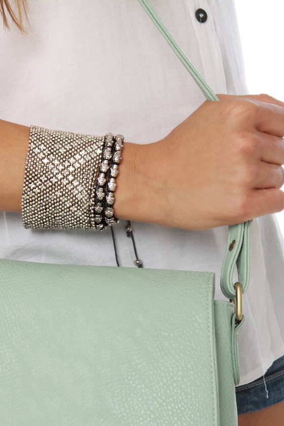 Cuff the Magic Beaded Silver Cuff
