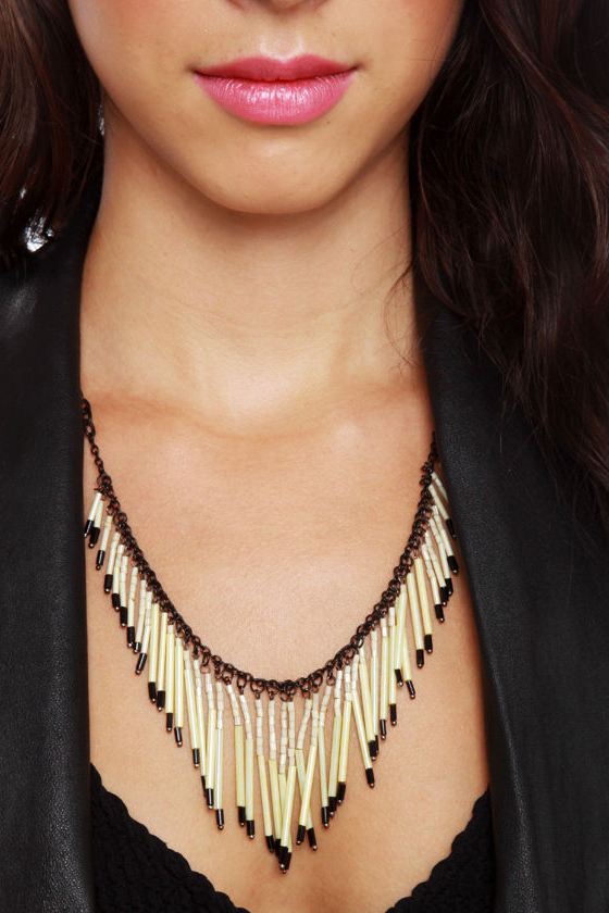 Fringe Philosophy Ivory Beaded Necklace