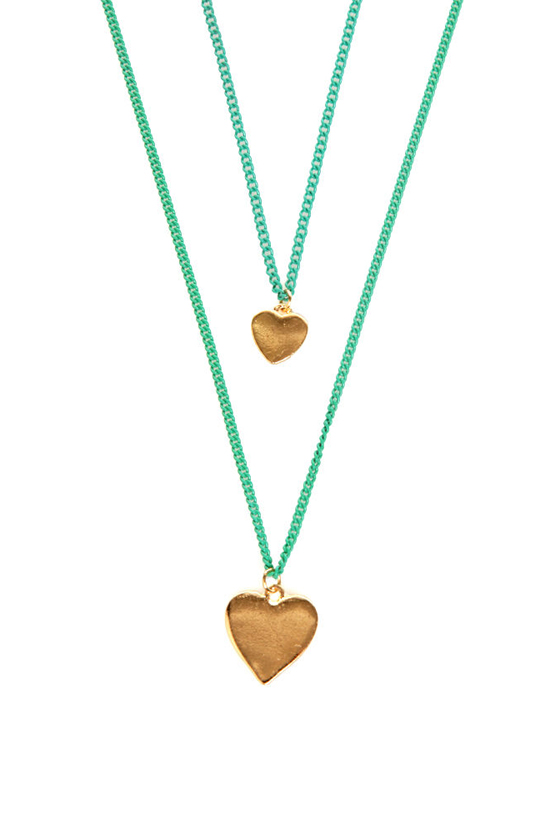 Heart Stealer Mint Green Necklace