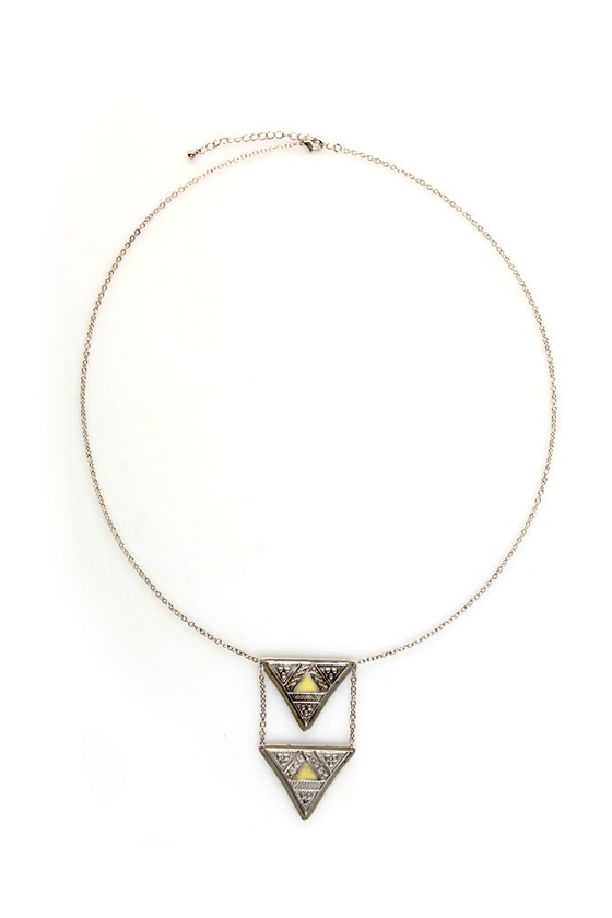 Mayan All Mine Silver Necklace