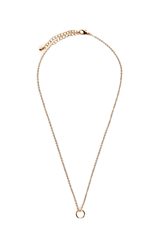 Tiny Finery Gold Ring Necklace
