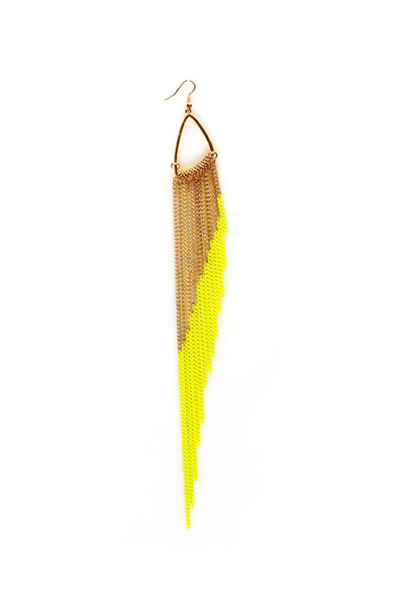 Big Dippers Gold Dangle Earrings