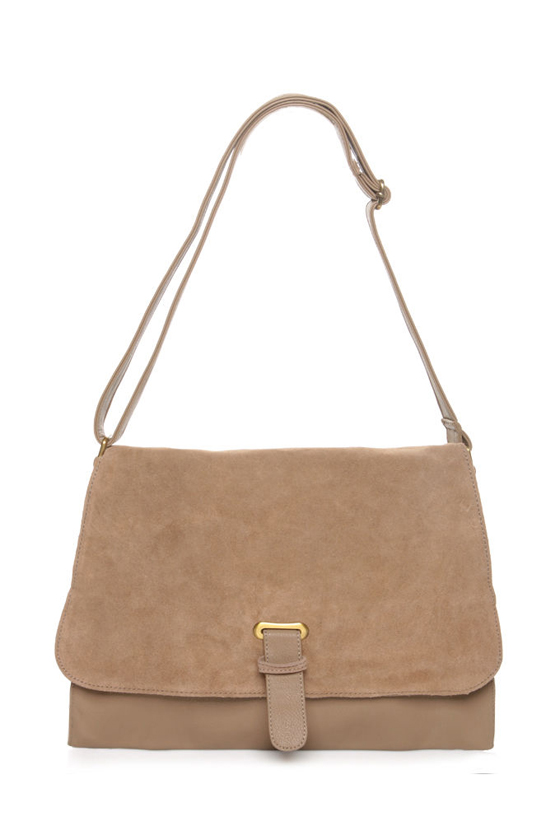 Smooth as Butter Taupe Handbag