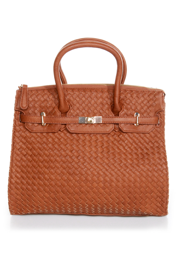 Weave Got your Back Brown Tote