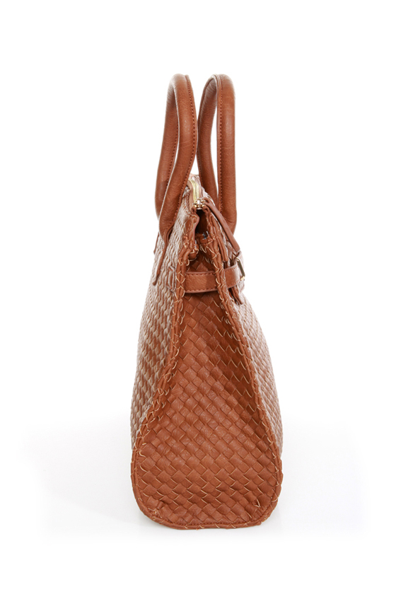 Weave Got your Back Brown Tote