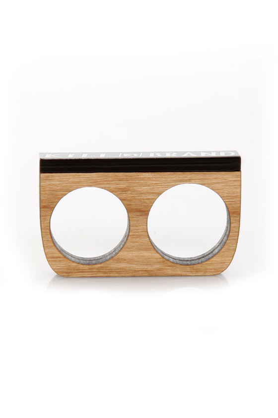 Kill Brand Wooden Two Finger Ring