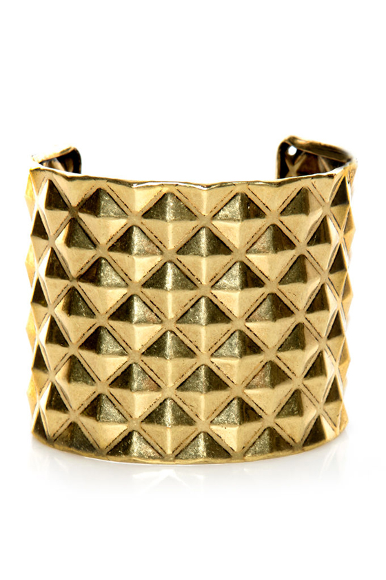 Piece o' Giza Gold Studded Cuff