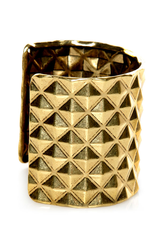Piece o' Giza Gold Studded Cuff