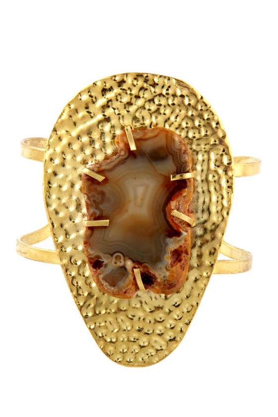 Obey Geode Gold Cuff