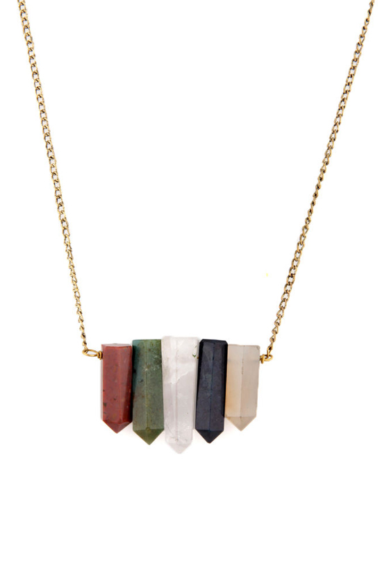 Obey Shaman Crystal Necklace