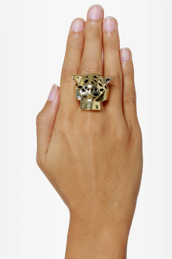 Thundercat Gold Leopard Stretch Ring