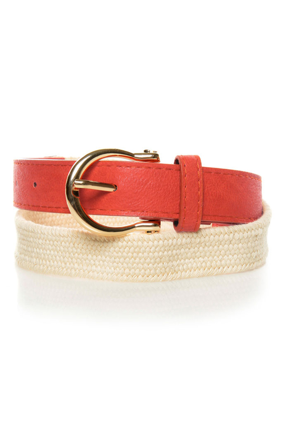 Yacht Rock Woven Orange Belt
