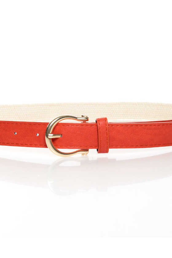 Yacht Rock Woven Orange Belt