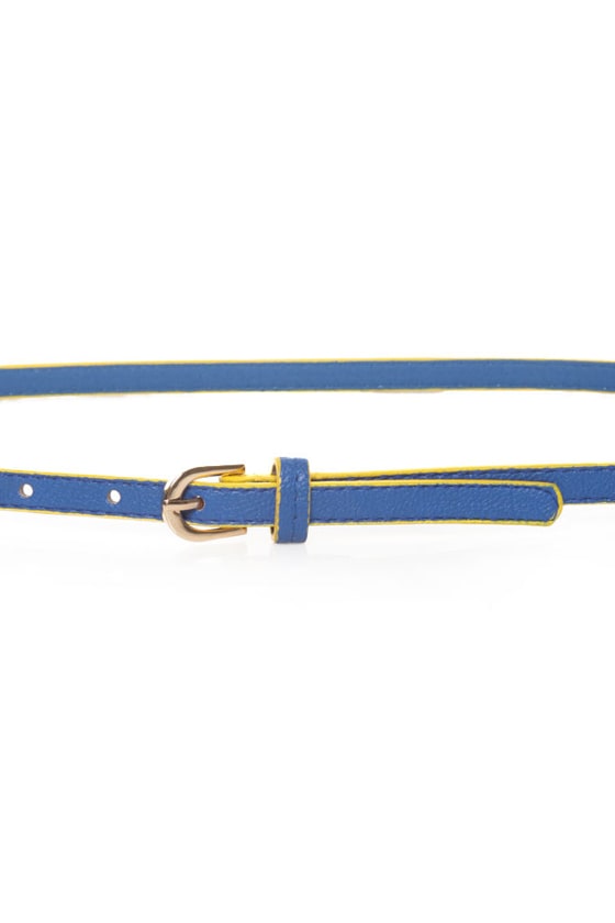 Cute Blue Belt - Skinny Belt - $8.00