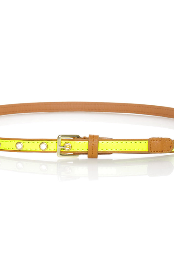 All-Bright-er Neon Skinny Belt