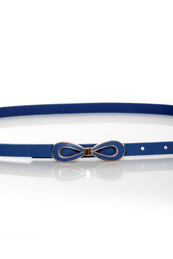 Bow-nanza Skinny Vegan Leather Belt