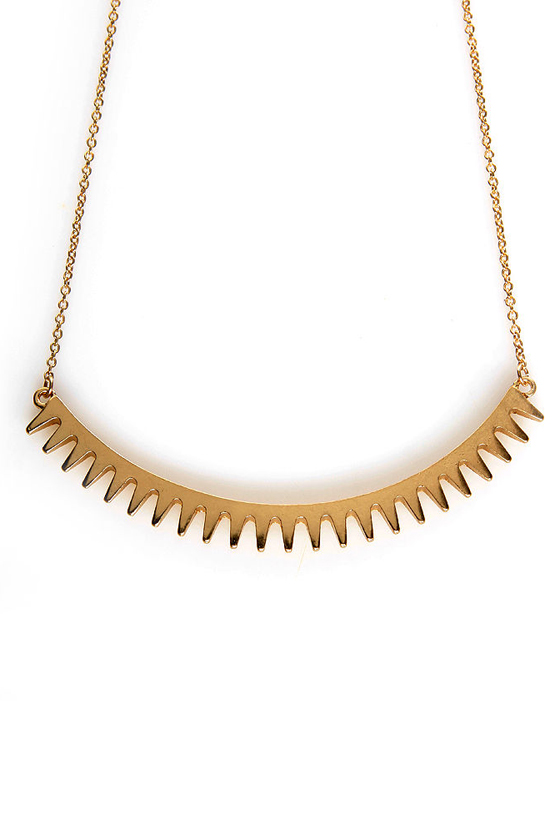 Cog in the Act Gold Necklace