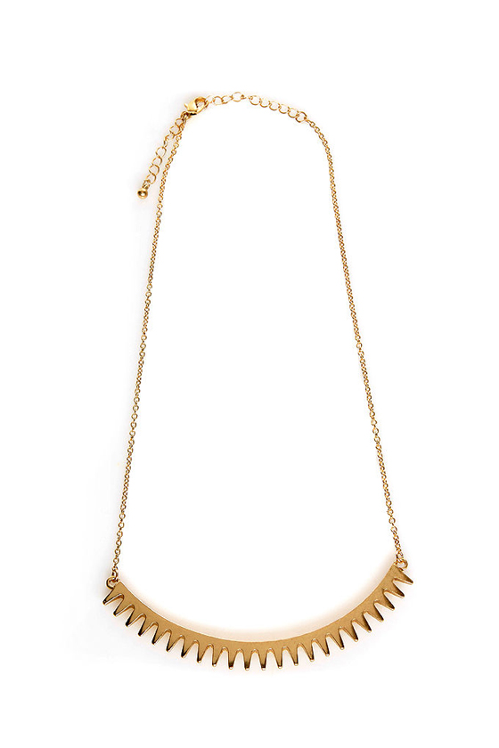 Cog in the Act Gold Necklace