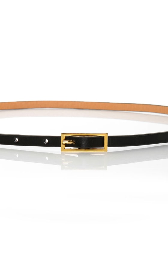 Cute Skinny Belt - Black Belt - Studded Belt - $15.00