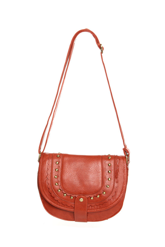 Citrus Sister Studded Orange Purse
