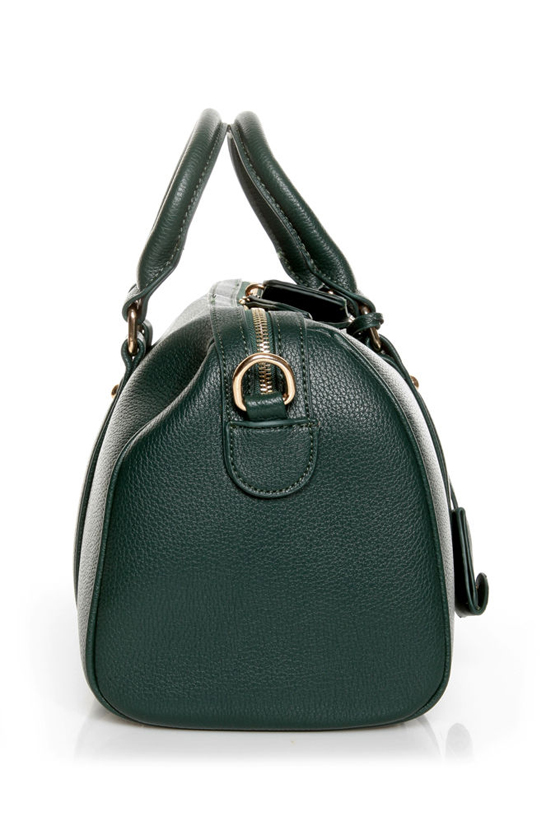 On Lock Dark Green Handbag