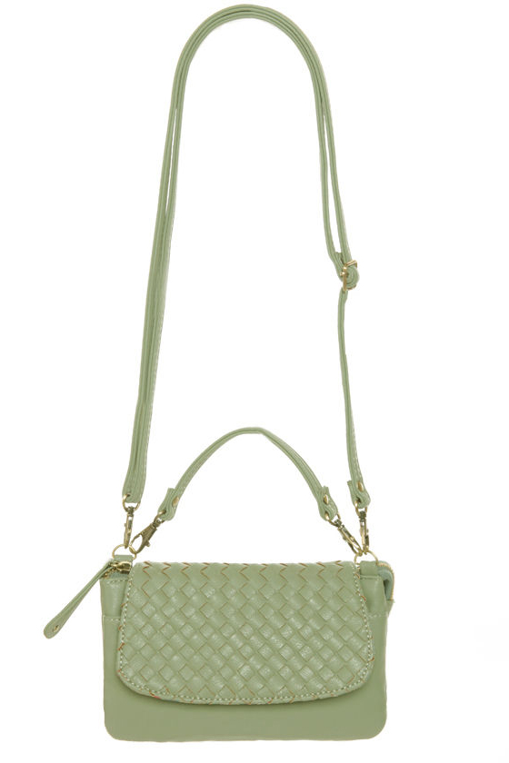 Making Weaves Mint Green Purse